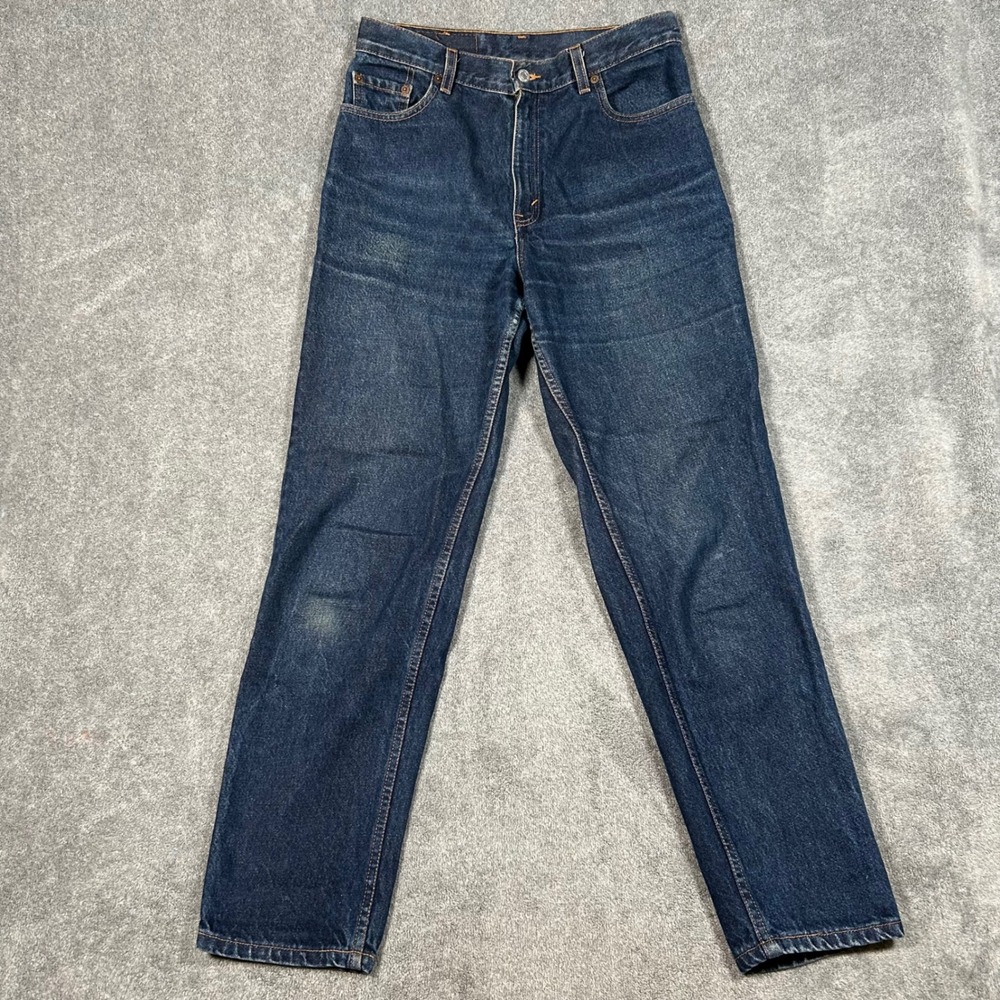 VTG 90s Levis 550 Relaxed Fit Tapered Leg Jeans Dark Indigo 30x30 Mens
